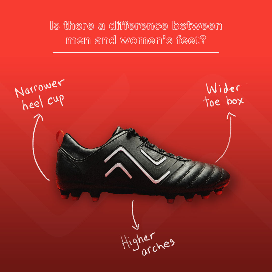 The 4 main differences between men and women’s soccer boots soccer players need to know